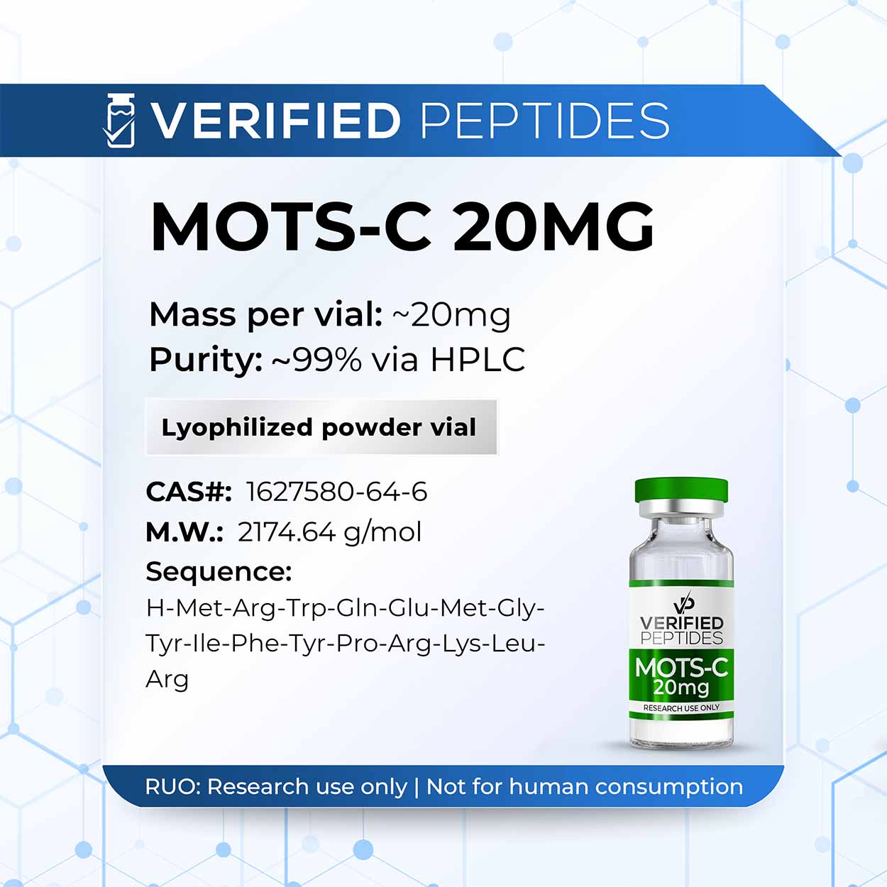 MOTS-C Peptide (20MG) 1 29