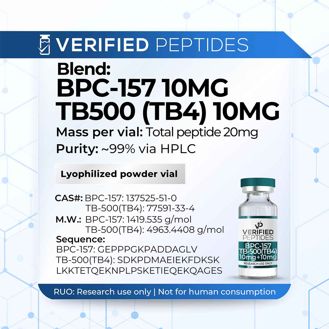 Blend: BPC-157 TB-500 Peptide (20MG) 1 34