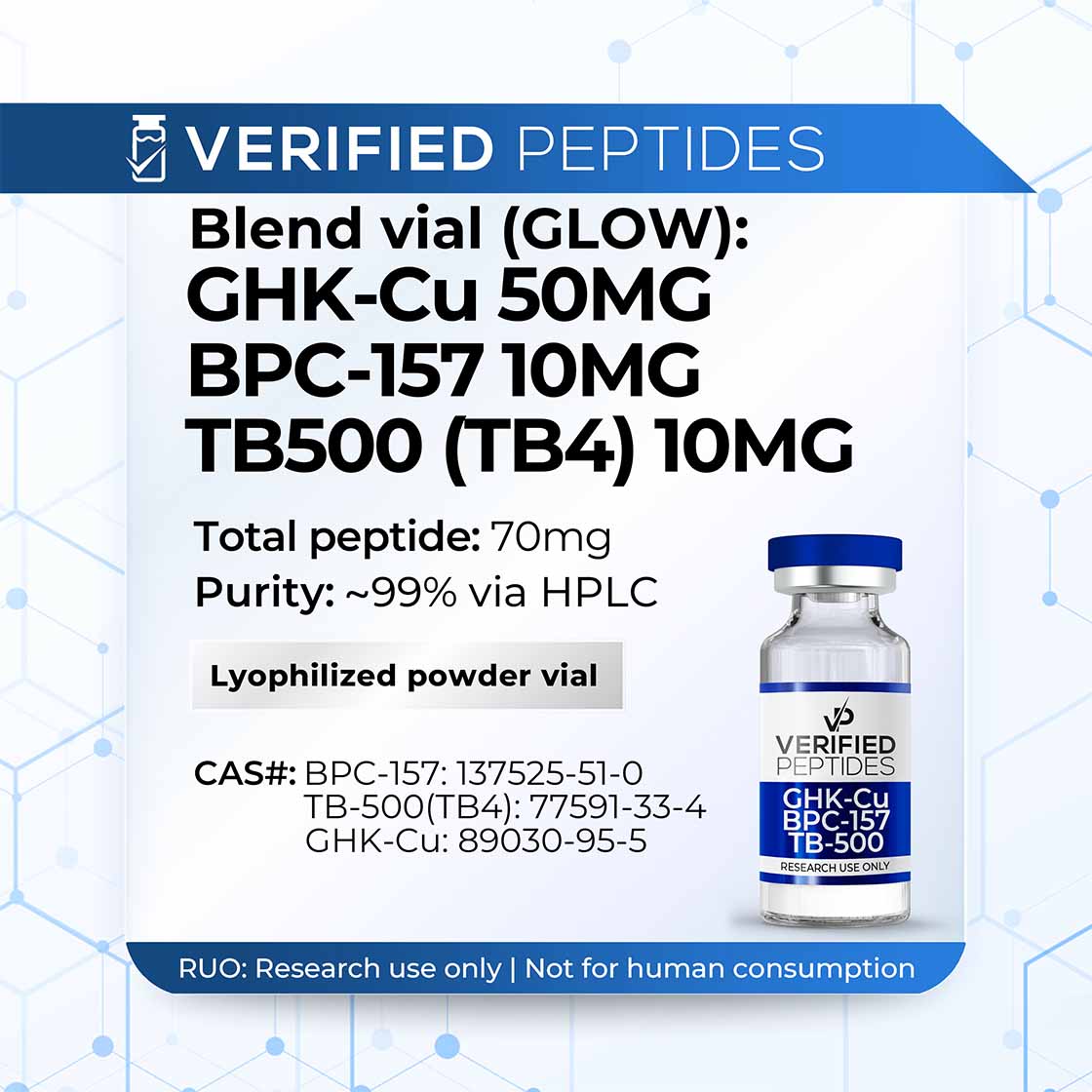 Blend: GHK-Cu BPC-157 TB-500 Peptide (GLOW) 1 37